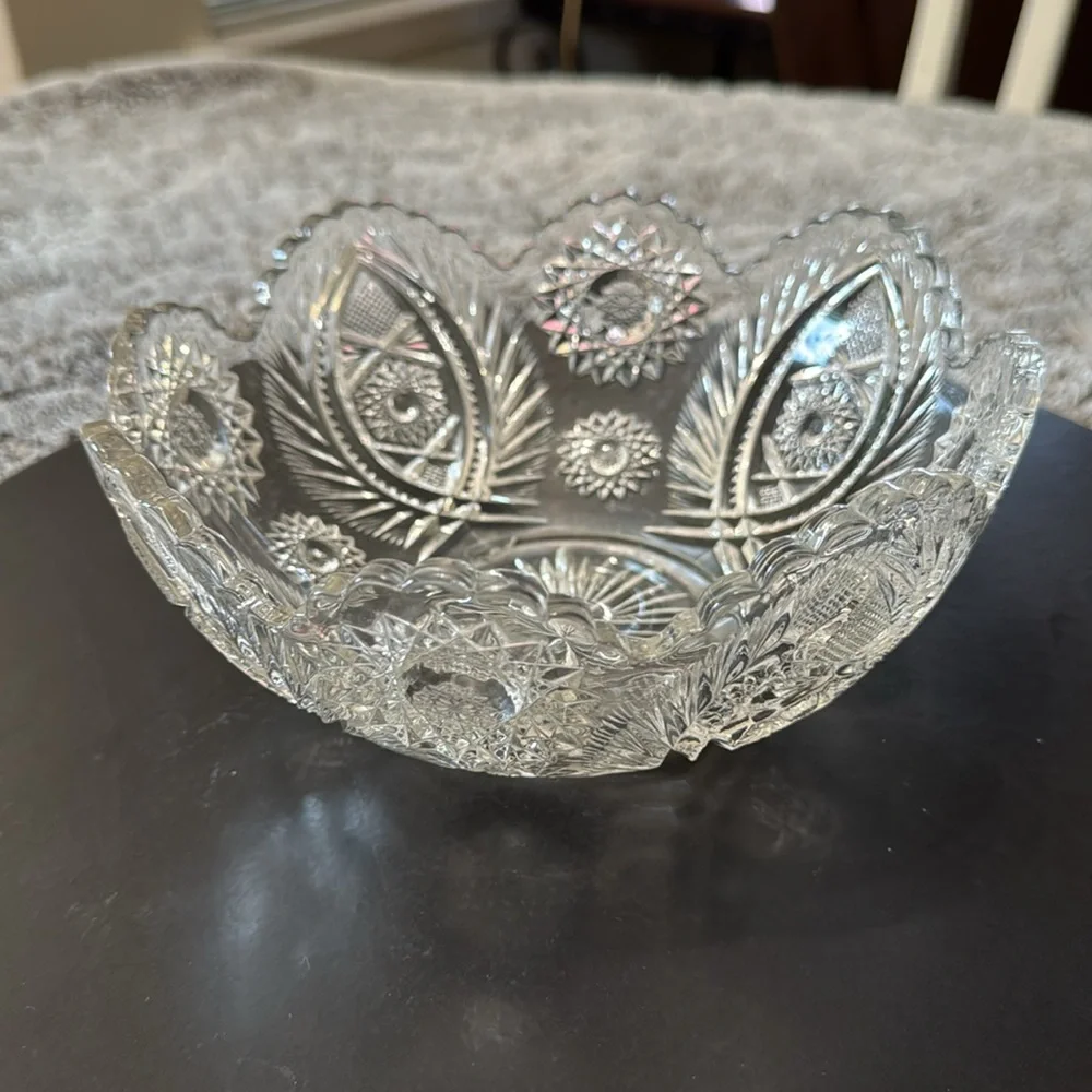 Vintage Early American‎ Glass bowl Atlanta Westmoreland Specialty Company 228